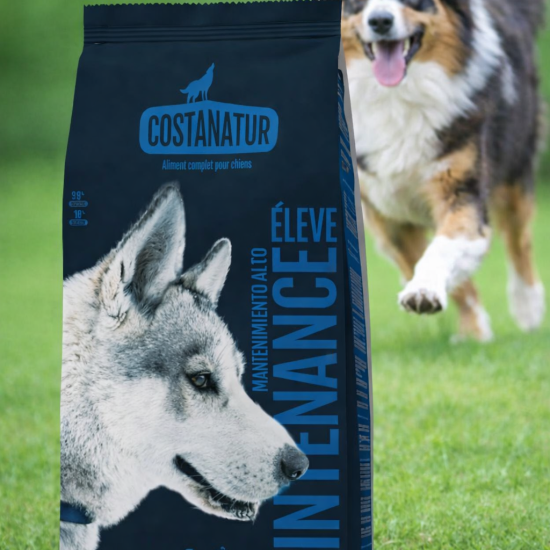 Sac de croquettes Costanatur et chien actif Sac de croquettes Costanatur et chien actif